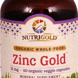 NutriGold Zinc Gold™ - Zinco Orgânico 15mg, 60 Cápsulas Vegetais - Imunidade e Bem-Estar