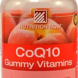 Nutrition Now CoQ10 Adult Gummy Vitamins Sabor Pêssego - 60 Gomas Mastigáveis