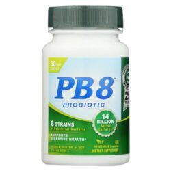 Nutrition Now PB 8® Probiotic: 60 Cápsulas Vegetarianas com 14 Bilhões de UFC para a Saúde Digestiva