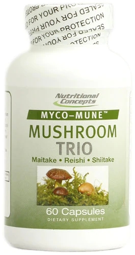 Nutritional Concepts Myco-Mune™ Trio de Cogumelos – 60 Cápsulas para Imunidade e Bem-Estar — foto 1 Nutritional Concepts Myco-Mune™ Trio de Cogumelos - 60 Cápsulas para Imunidade e Bem-Estar