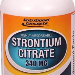 Nutritional Concepts Citrato de Estrôncio 340mg - 90 Cápsulas: Saúde Óssea e Bem-Estar Completo