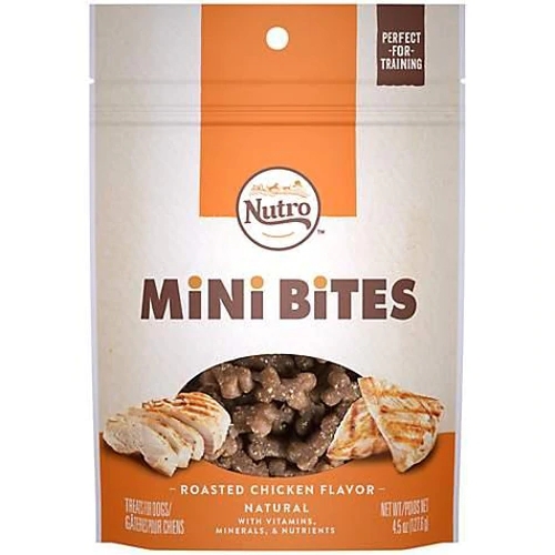 Nutro Mini Bites Petiscos para Cães Frango Assado - 128g