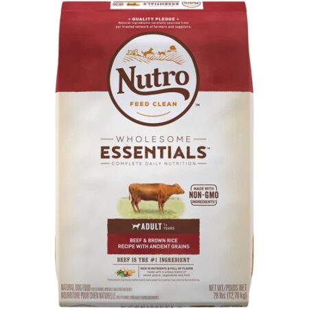 Nutro Wholesome Essentials Adult Dog Food Beef & Brown Rice -- 28 lbs