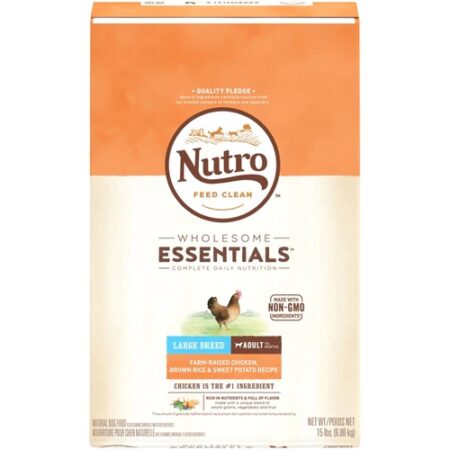 Nutro Wholesome Essentials Adult Large Breed Dog Food Chicken Brown Rice & Sweet Potato -- 15 lbs