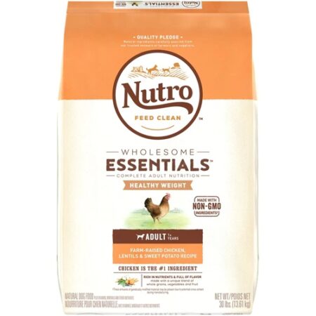 Nutro Wholesome Essentials™ Healthy Weight Dog Food with Chicken Lentils & Sweet Potato -- 30 lbs