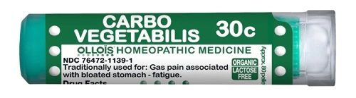 Ollois Carbo Vegetabilis 30c - 80 Pellets: Alívio Natural para Desconfortos Digestivos