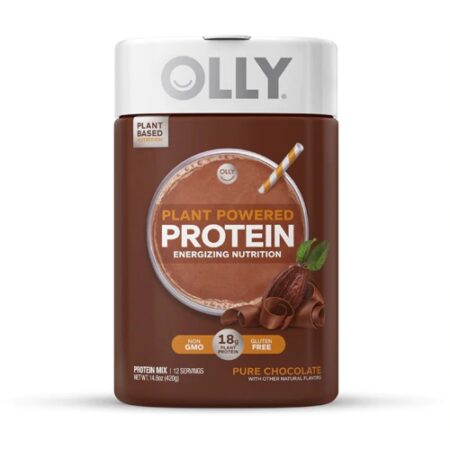 Olly Plant Powered Protein Pure Chocolate -- 12 Servings