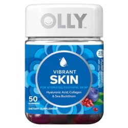 Olly Vibrant Skin Plump Berry - 50 Gomas para Pele Radiante e Hidratada