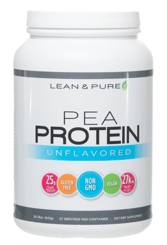 Olympian Labs Lean & Pure™ Proteína de Ervilha Isolada Sem Sabor - 27 Porções (Aprox. 810g)