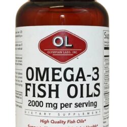 Olympian Labs Ômega 3 Óleo de Peixe 2000mg - 240 Cápsulas Gelatinosas: Saúde Cardiovascular e Bem-Estar Completo