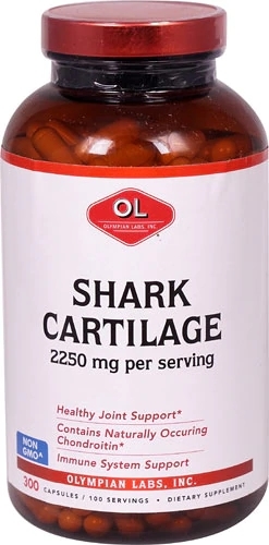 Olympian Labs Cartilagem de Tubarão 750mg - 300 Cápsulas: Saúde das Articulações e Bem-Estar