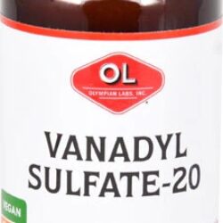 Olympian Labs Vanadyl Sulfate com Niacina 20mg - 100 Cápsulas Vegetarianas - Suporte ao Bem-Estar