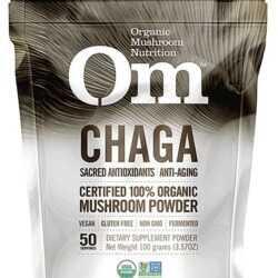 OM Organic Mushroom Nutrition Chaga em Pó - 100g: Vitalidade e Bem-Estar Natural