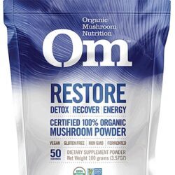 OM Organic Mushroom Nutrition Restore Suplemento em Pó - 99g | Energia e Bem-Estar Natural
