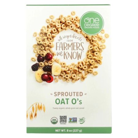 One Degree Organic Foods Sprouted Oat O's -- 8 oz