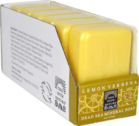 One With Nature Dead Sea Mineral Bar Soap Lemon Verbena -- 6 Bars