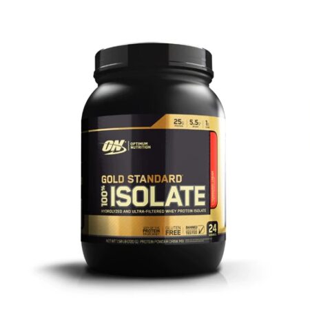 Optimum Nutrition Gold Standard 100% Isolate Protein Powder Drink Mix Strawberry Cream -- 1.58 lbs