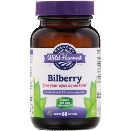 Oregon's Wild Harvest Bilberry -- 60 Gelatin Capsules