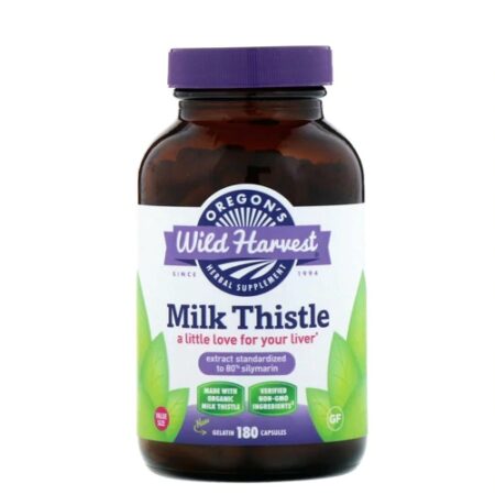 Oregon's Wild Harvest Milk Thistle -- 180 Gelatin Capsules