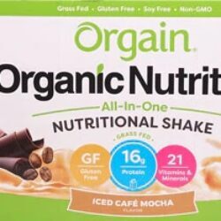 Orgain Shake Nutricional Orgânico Iced Cafe Mocha - 12 Unidades (Aprox. 4080g)