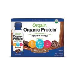 Orgain Organic Protein Shake Chocolate Cremoso - 12 Garrafas (Total 4.056ml)