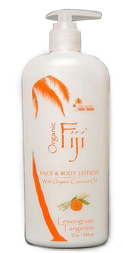 Loção Nutritiva Organic Fiji Capim-Limão e Tangerina 355ml - Hidratação Profunda e Revigorante