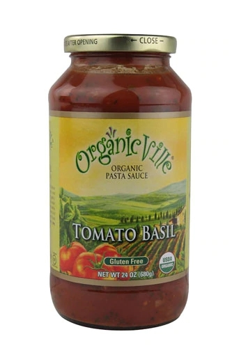 Molho de Tomate e Manjericão Orgânico - Organicville - Sem Glúten - 680g