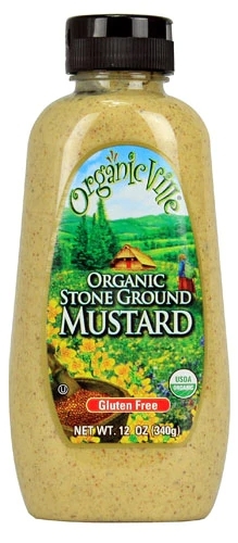 Mostarda Orgânica moída em Pedra Organicville - 340g