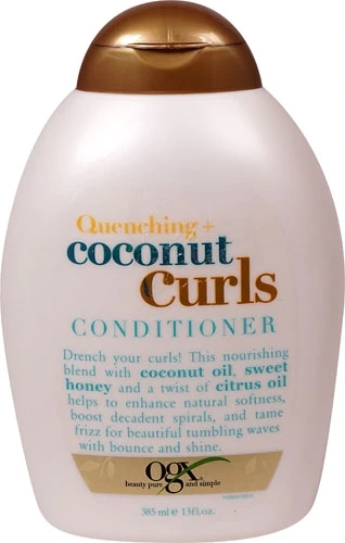 Condicionador Organix Quenching Coconut Curls para Cabelos Cacheados - 385ml