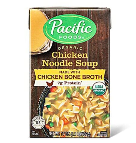 Pacific Foods Chicken Bone Broth Soup Chicken Noodle -- 17 oz