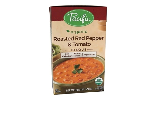 Pacific Foods Sopa Bisque de Tomate Assado com Pimentão Orgânico Sem Glúten - 500g