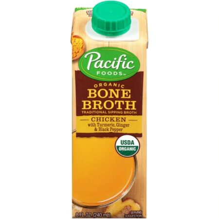 Pacific Foods Organic Bone Broth Chicken with Turmeric Ginger & Black Pepper -- 8 fl oz