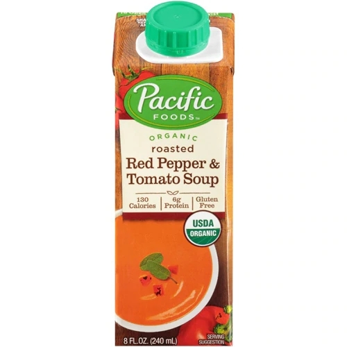 Pacific Foods Sopa Orgânica de Pimentão Assado e Tomate - 237ml