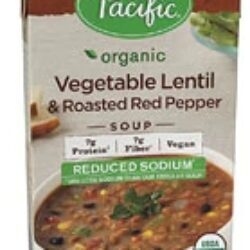 Sopa Orgânica Pacific Foods Lentilha Vegetal com Pimentão Assado Reduzida em Sódio - 482g
