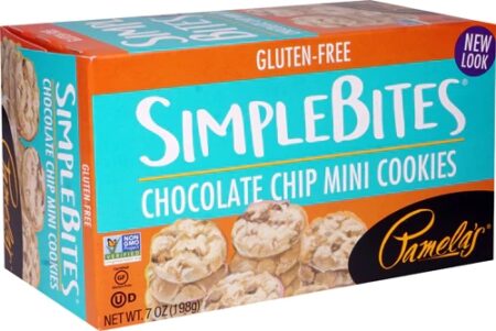 Pamela's Products Simple Bites Mini Cookies Gluten & Dairy Free Chocolate Chip -- 7 oz