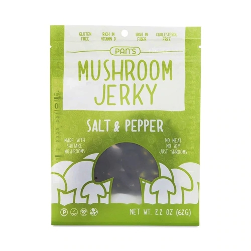 Pan's Mushroom Jerky Sal e Pimenta - 62g: Lanche Saudável e Delicioso