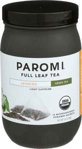 Comprar Paromi Tea Full Leaf Tea Jasmine Green Tea -- 15 Biodegradable ...