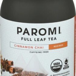 Paromi Tea Rooibos Cinnamon Chai Orgânico 15 Sachês Piramidais (Aprox. 37.5g)