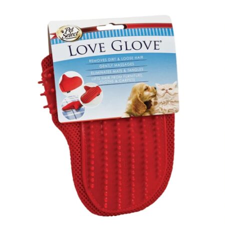 Pet Select Love Glove Grooming Mit for Dogs & Cats -- 1 Glove