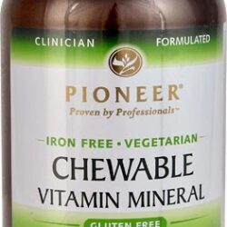Pioneer Vitamin Mineral Chewables Ferro Free Sabor Frutas - 180 Gomas Vegetarianas