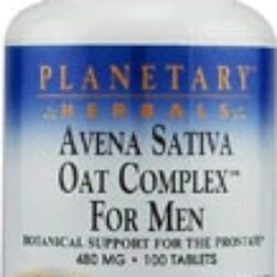 Planetary Herbals Avena Sativa Oat Complex™ para Homens - 480mg - 100 Comprimidos | Energia e Vitalidade Masculina