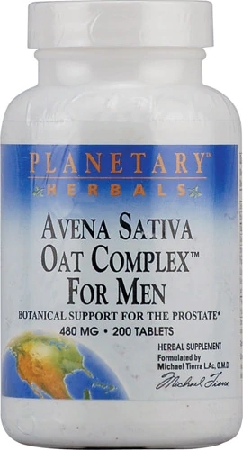 Planetary Herbals Avena Sativa Oat Complex™ Para Homens - 480mg - 200 Comprimidos