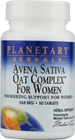 Planetary Herbals Avena Sativa Oat Complex para Mulheres - 558 mg - 50 Comprimidos: Equilíbrio e Bem-Estar Natural