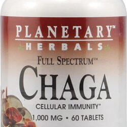 Planetary Herbals Chaga Full Spectrum™ 1000 mg - 60 Comprimidos: Potência Natural para sua Vitalidade