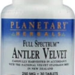 Planetary Herbals Full Spectrum™ Antler Velvet 250mg - 30 Comprimidos: Potencialize Sua Vitalidade Naturalmente