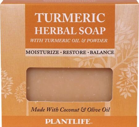 Plantlife Turmeric Herbal Soap with Turmeric Oil and Powder -- 4.5 oz