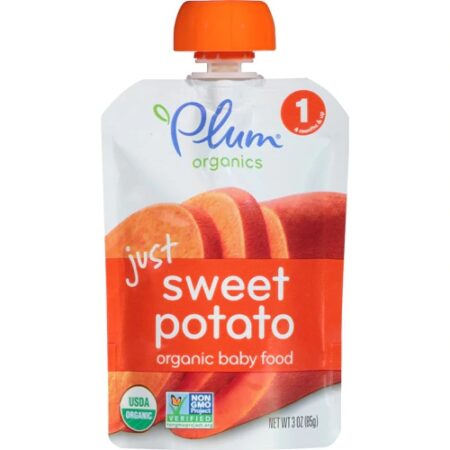 Plum Organics Organic Baby Food Stage 1 Just Sweet Potato -- 3 oz Each / Pack of 6