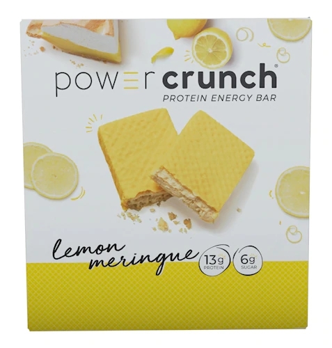 Power Crunch Protein Energy Bar Sabor Lemon Meringue - Caixa com 12 Barras Energéticas