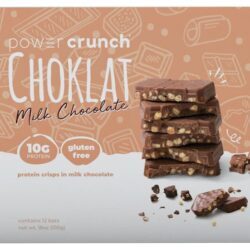 Barra de Proteína Power Crunch Milk Chocolate - 12 Barras Energéticas de 44g cada