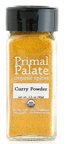 Curry em Pó Orgânico Primal Palate 1.5 oz (42.5g) - Sabor Autêntico para suas Receitas
